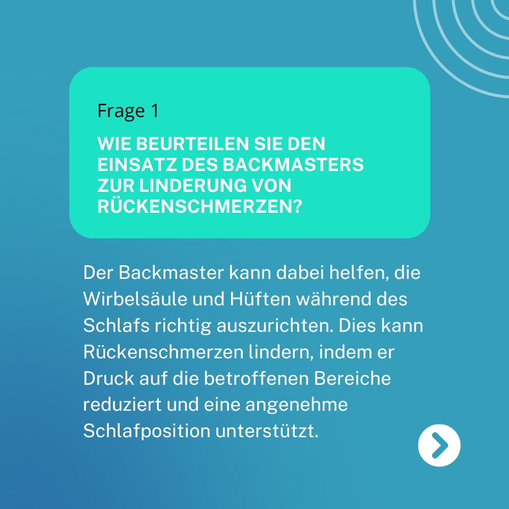 Backmaster Ergonmisches Seitenschläfer Kissen