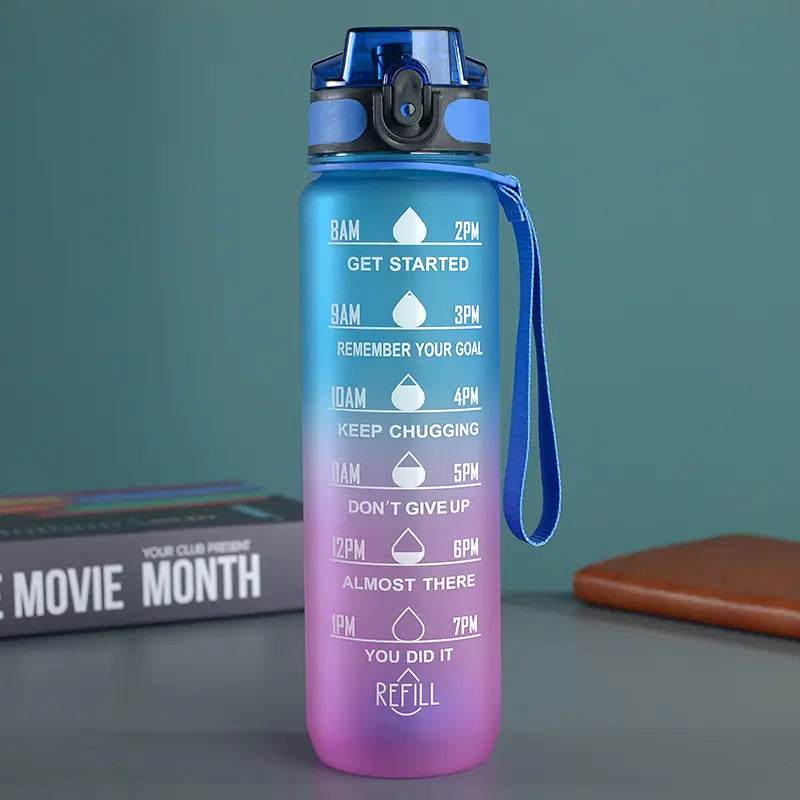 1L motivational drinking bottle