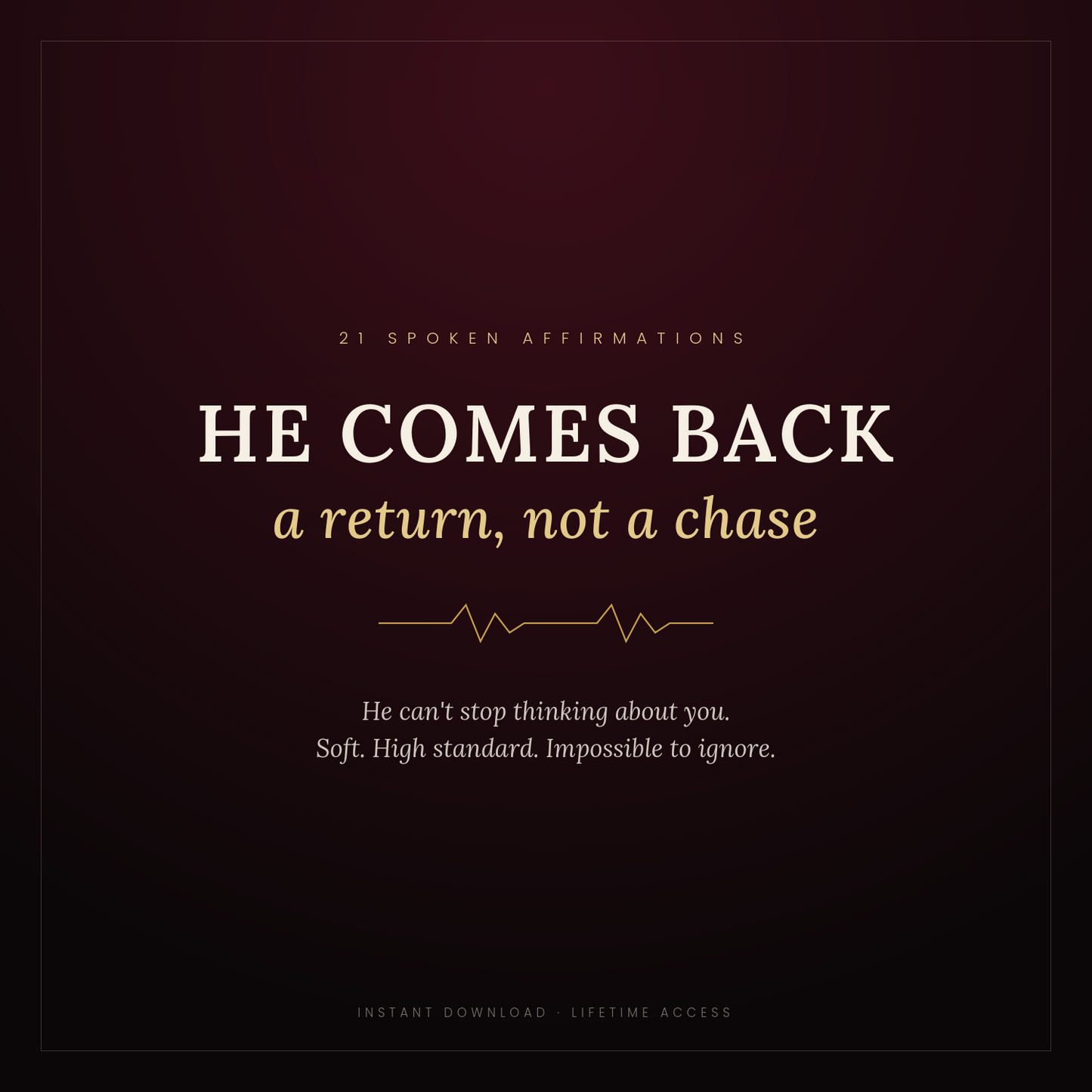 He Comes Back — 21 Day Audio Affirmations